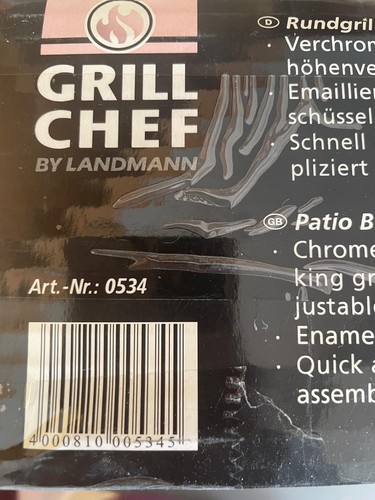 Rundgrill grillchef landmann - rundgrill,