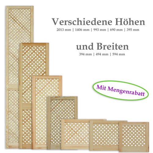 Gittertür holztür kiefer - gittertür,