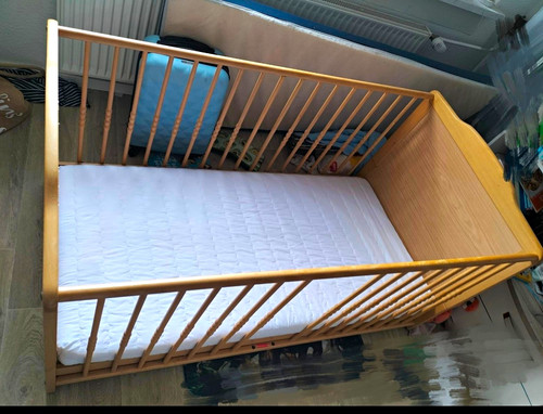 Holz babybett gitterbett beige - babybett,